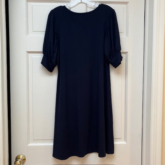 Karen Kane Erin A-Line scoop neck Jersey Dress in Navy size L - Picture 4 of 10